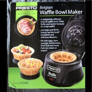 Belgian Bowl Waffle Maker